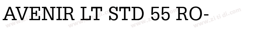 AVENIR LT STD 55 RO字体转换